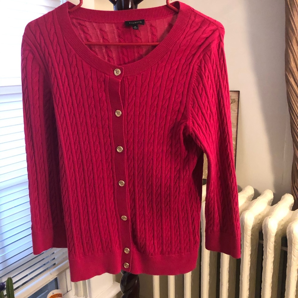 Talbots Women’s 💯 % Cotton Button Down Sweater